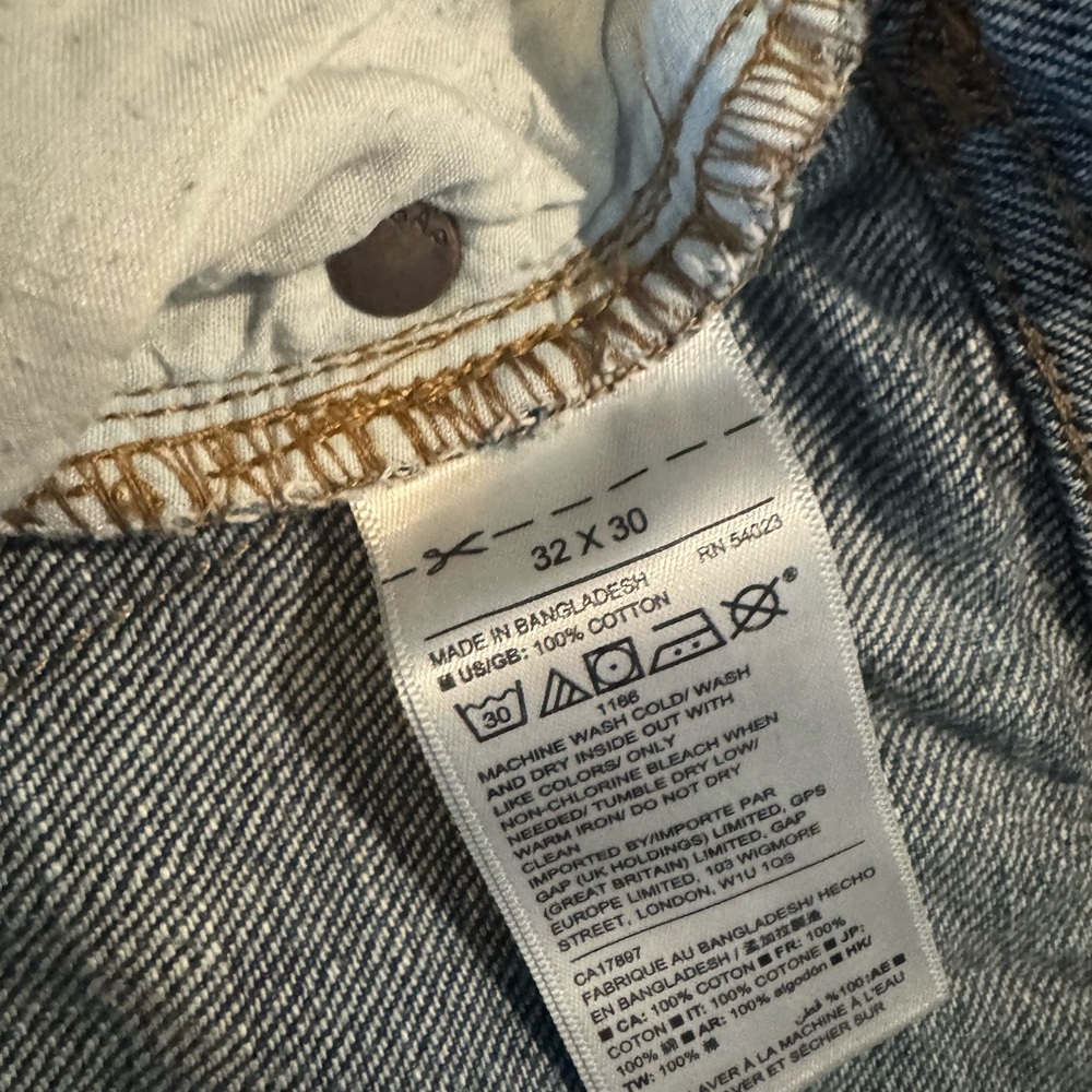 GAP‎ Men's Straight Blue Jeans - Picture 4 of 5